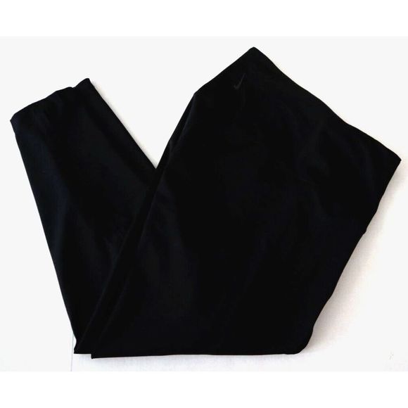 Nike Yoga DR7800 Women's Plus Sz 2XL Black Dri-Fit High Rise 7/8 Yoga Pants - Picture 2 of 8